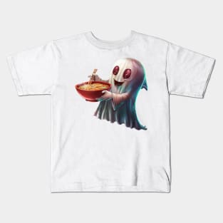 Ramen lover ghost Kids T-Shirt